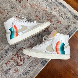 Amber Vittoria painted Nike Blazers